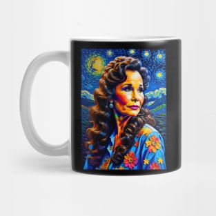 Loretta lynn in starry night Mug